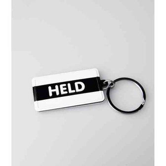 Black &amp; White keyring - Held