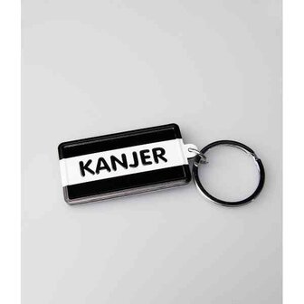 Black &amp; White keyring - Kanjer