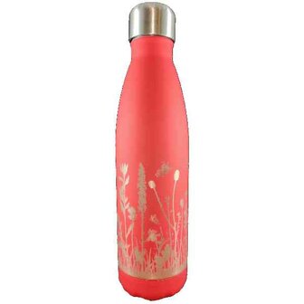Fles rood  500 Ml Natuur en vlinders