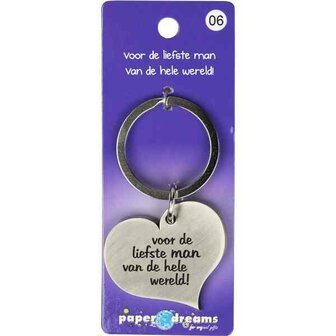 Hart Sleutelhanger - Voor de liefste man