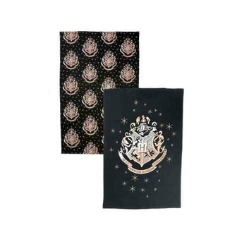 HARRY POTTER - Hogwarts Gold - Twin tea towel pack