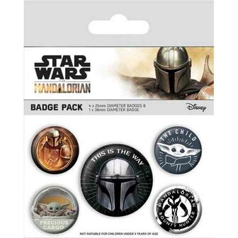 MANDALORIAN - This Is The Way - Pack 5 badges