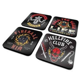 STRANGER THINGS 4 - Hellfire Club - Official Coaster Pack