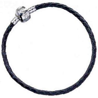 HARRY POTTER - Black Leather Charm Bracelet - 17cm