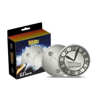 BACK TO THE FUTURE - 4-set Metal Coasters
