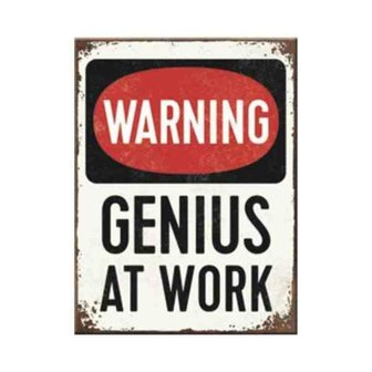 GENIUS AT WORK - Magnet &#039;6x8cm&#039;