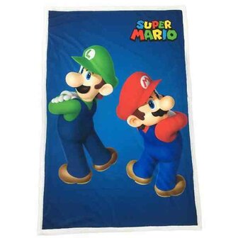 SUPER MARIO - Mario &amp; Luigi - Sherpa &#039;100X150cm&#039;