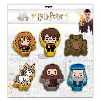 HARRY POTTER - Chibis - 6 pack Erasers