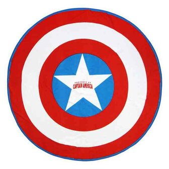 MARVEL - Ronde Handdoek 130cm - Captain America