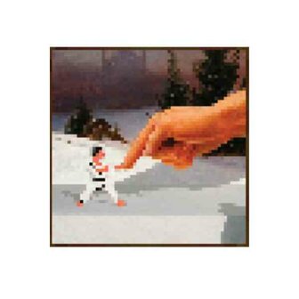 Minecraft Poster Hand and Fighter 61 x 61 cm