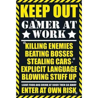 GAMERS - Poster 61X91 - Gaming Keep Out