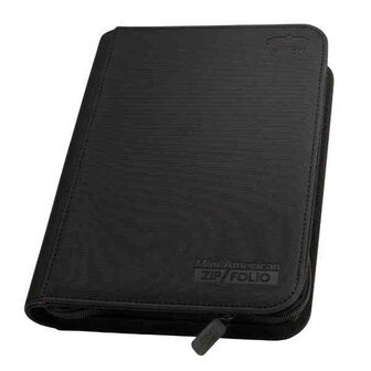 Ultimate Guard Zipfolio 360 - 18-Pocket XenoSkin&trade; Mini American - Black