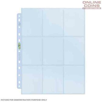 ULTRA PRO - 9-Card Pages Silver &#039;11 Hole&#039;
