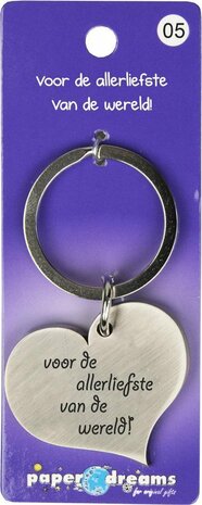 Hart Sleutelhanger - Voor de allerliefste