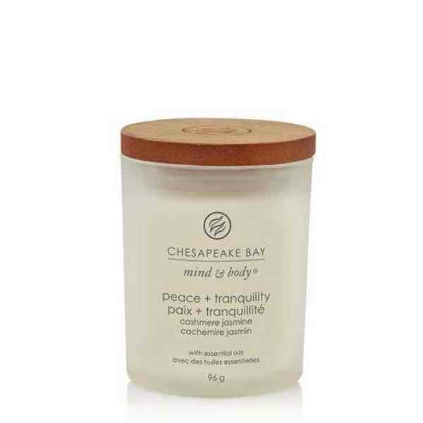 Chesapeak Bay Candle  Peace &amp; Tranquility &ndash; Cashmere Jasmine Mini Candle