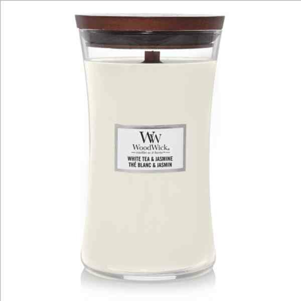 WoodWick White Tea &amp; Jasmine Large Candle