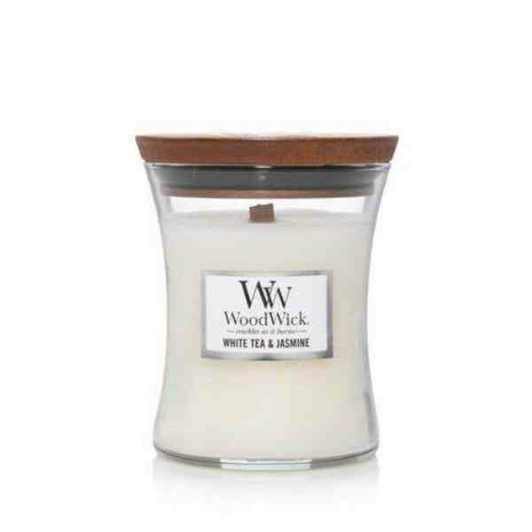 WoodWick White Tea &amp; Jasmine Medium Candle