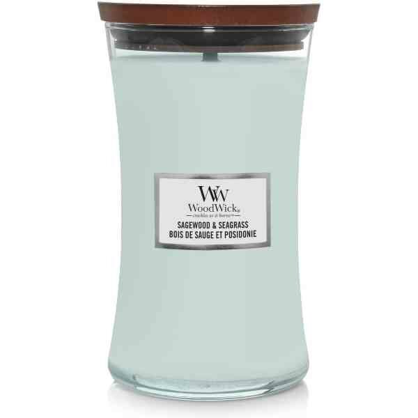 WoodWick Sagewood &amp; Seagrass Large Candle