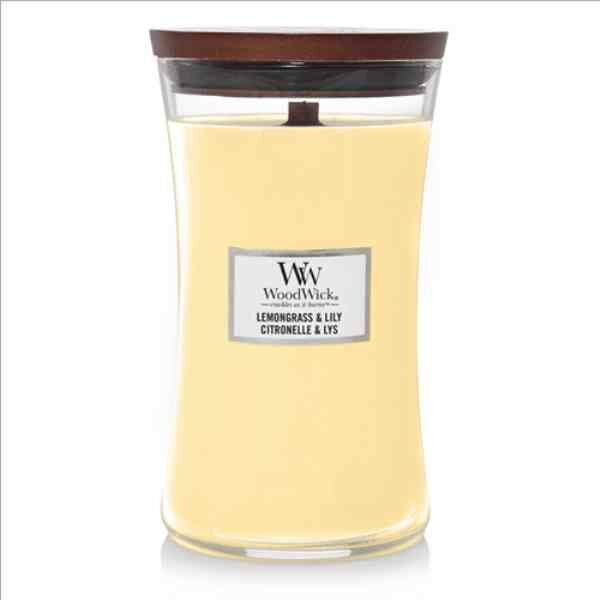 WoodWick Lemongrass &amp; Lily Large Candle