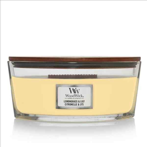 WoodWick Lemongrass &amp; Lily Ellipse Candle