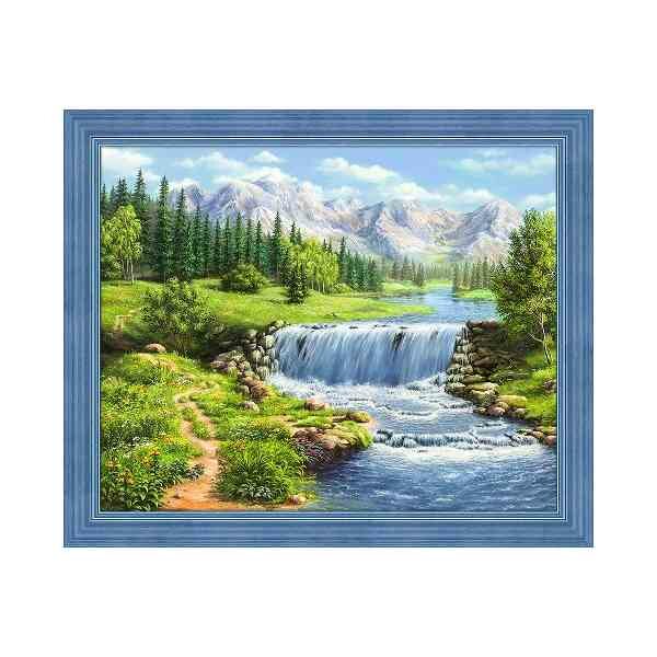 Diamond Painting Noon by the River 50x40 cm vierkante steentjes