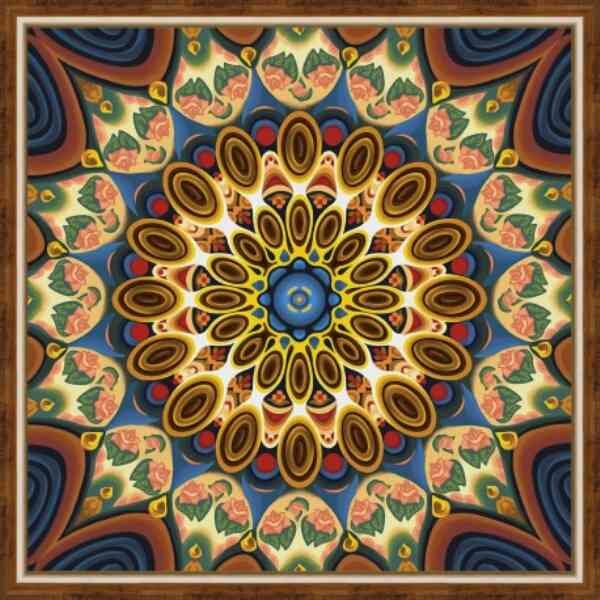 Diamond Painting   Mandala of Wellbeing 40 x 40 cm vierkante steentjes