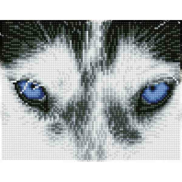 Diamond Painting DQ7.004 DIAMOND DOTZ&reg; SQUARES - 20.3x26cm - Mystic Husky