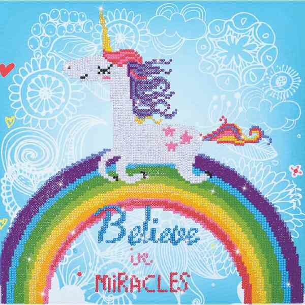 Diamond Painting DD7.015 DIAMOND DOTZ&reg; - 35x35cm - Believe in Miracles