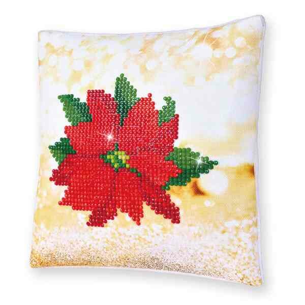  DIAMOND DOTZ&reg; - 18x18cm kussen - Poinsettia
