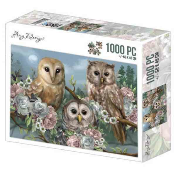 Jigsaw puzzel 1000 pc - Amy Design - Romantic Owls