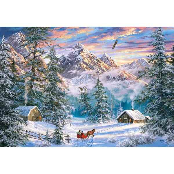 Mountain Christmas - Puzzel 1000 stukjes