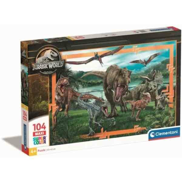 JURASSIC WORLD - Dinosaurs - Puzzle Maxi 104 P
