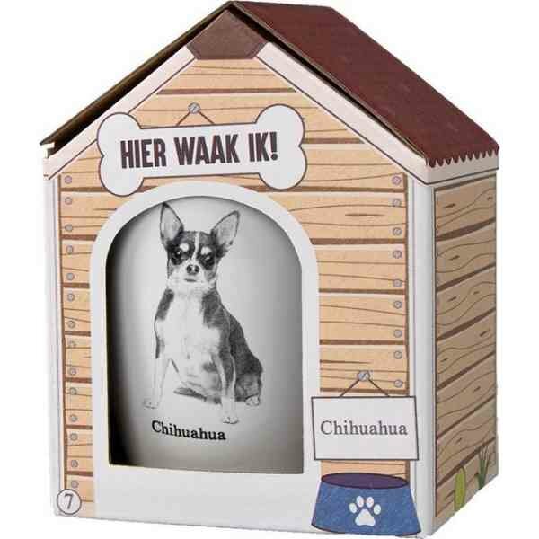 Mok &ndash; Chihuahua &ndash; Dier &ndash; Puppy &ndash; Hond &ndash; Dieren &ndash; Mokken en bekers &ndash; Keramiek &ndash; Mokken - Porselein - Honden &ndash; Cadeau - Kado