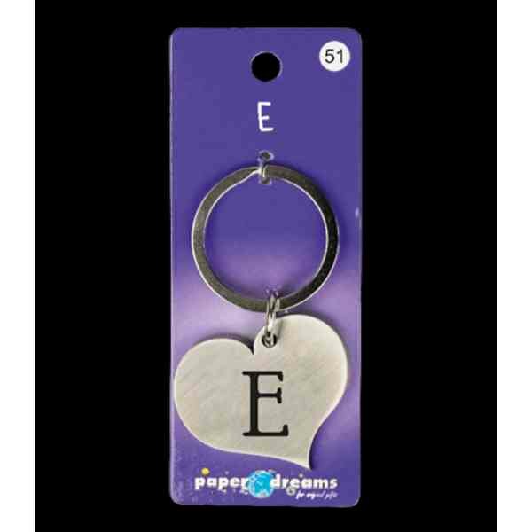 Paper Dreams Hart sleutelhanger - E