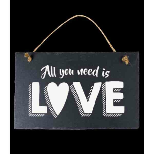 Stone Slogans All You need is love / Spreuktegel