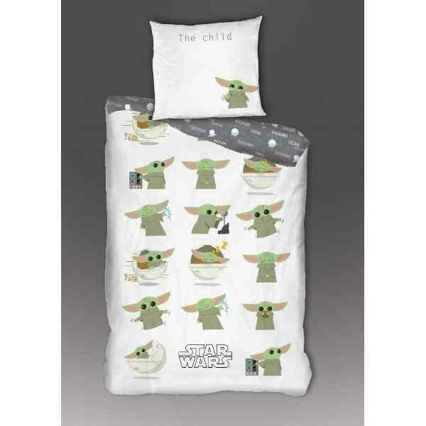 STAR WARS - Duvet Cover 140x200cm - The Child &#039;100% Coton&#039;