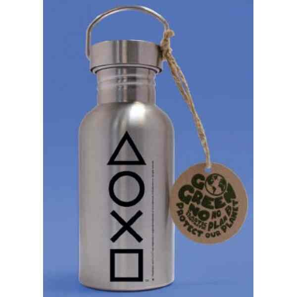 PLAYSTATION - Buttons - Aluminium Drink Bottle 500ml