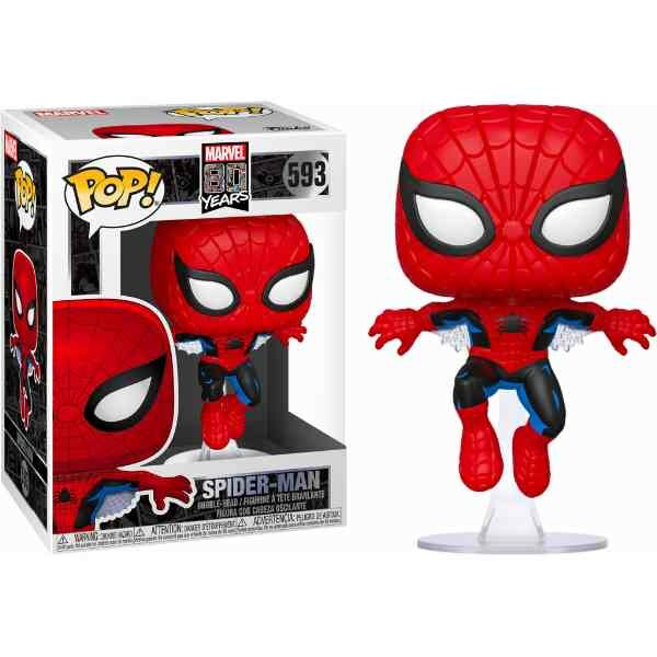 Funko Pop MARVEL 80th - Bobble Head POP N&deg; 593 - First Appearance Spider-Man