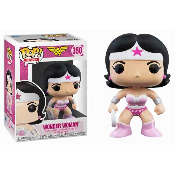 Funko Pop DC COMICS - Bobble Head POP N&deg; 350 - Wonder Woman Breast Cancer