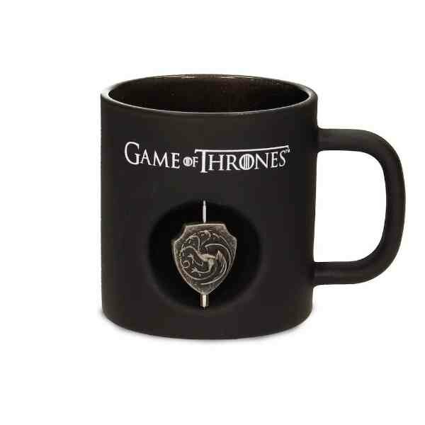 GAME OF THRONES - Mug - Targaryen 3D Rotating Emblem - Black