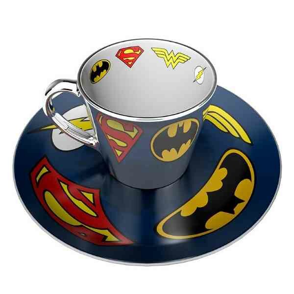 DC COMICS - Logos - Mirror Mug &amp; Plate Set