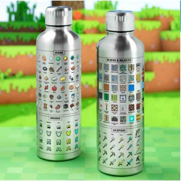 MINECRAFT - metal water bottle 500ml