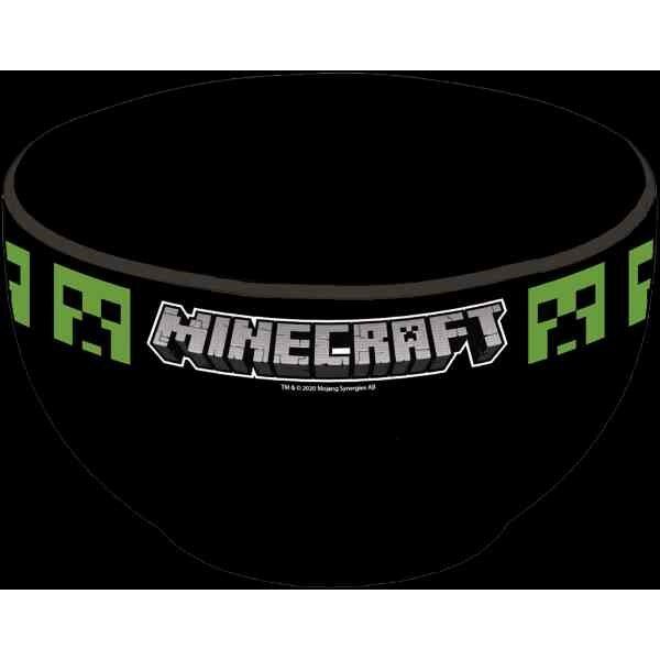 Minecraft - Ontbijtkom - Zwart - 600ml