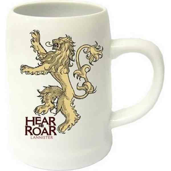 GAME OF THRONES - Bierglas - Hear Me Roar Lannister Ceramic