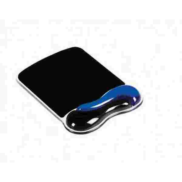 Mousepad Duo Gel Wave Blauw Zwart