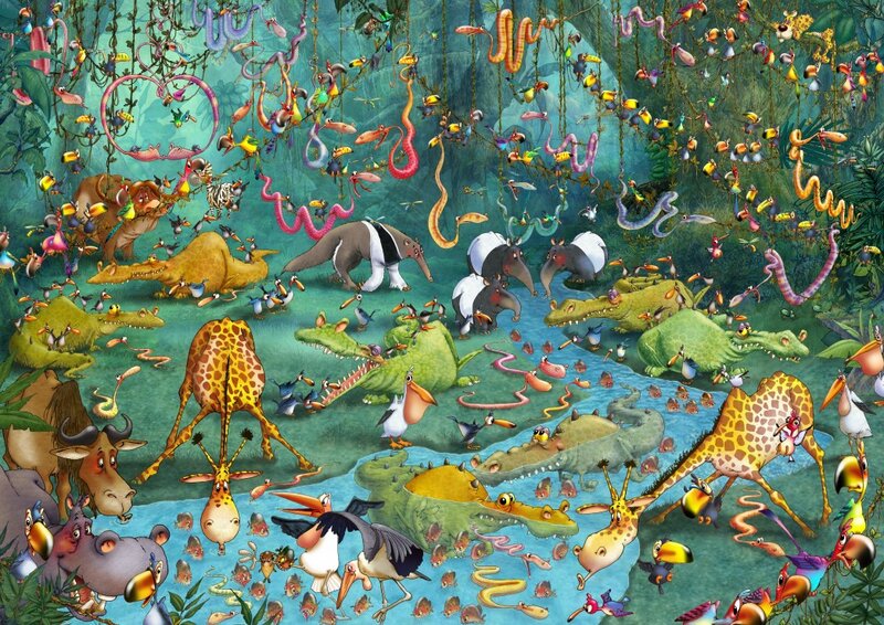 Fran&ccedil;ois Ruyer - Jungle Puzzel 2000 Stukjes 