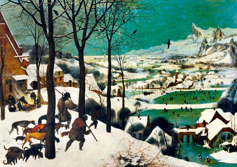 Pieter Bruegel the Elder - Hunters in the Snow (Winter), 1565 - Puzzel 1000 Stukjes