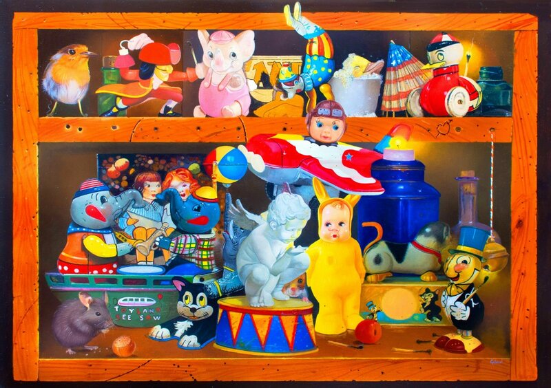 Crowded House- puzzel - 1000 Stukjes  