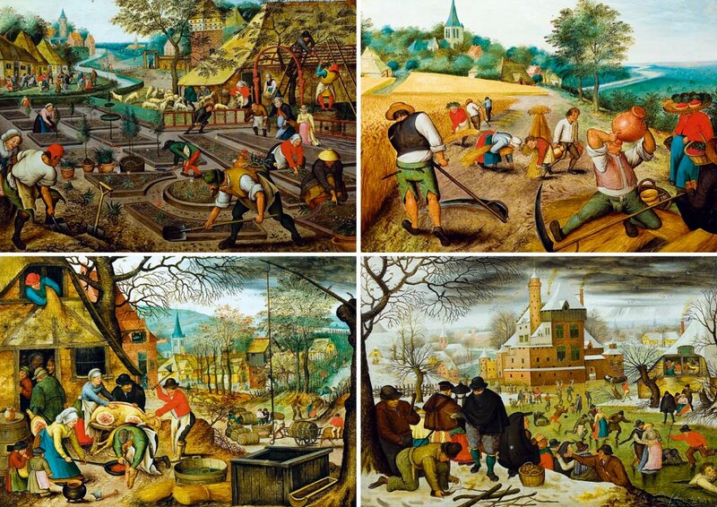 Pieter Brueghel the Younger - The Four Seasons - puzzel - 1000 Stukjes