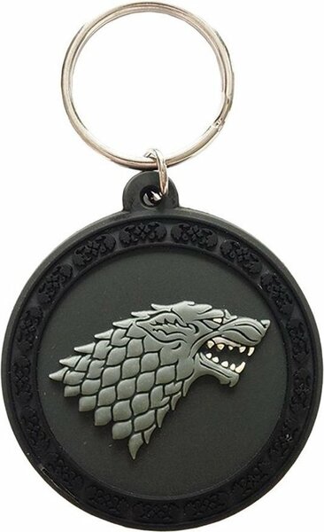 GAME OF THRONES - sleutelhanger Rubber- Stark